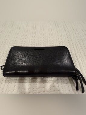 Rebecca Minkoff Black 3- Zipped Leather Wallet